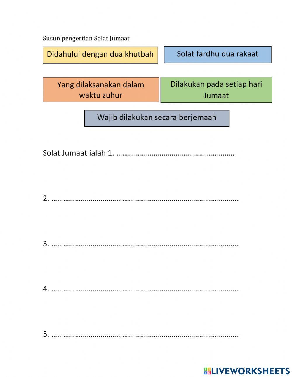 Pengertian solat Jumaat