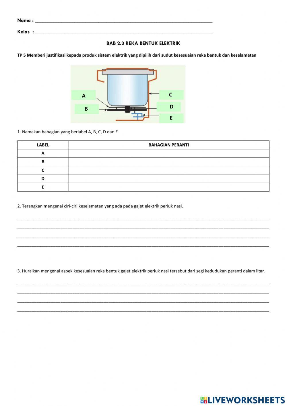 Pbd tp5 bab 2.3 reka bentuk elektrik