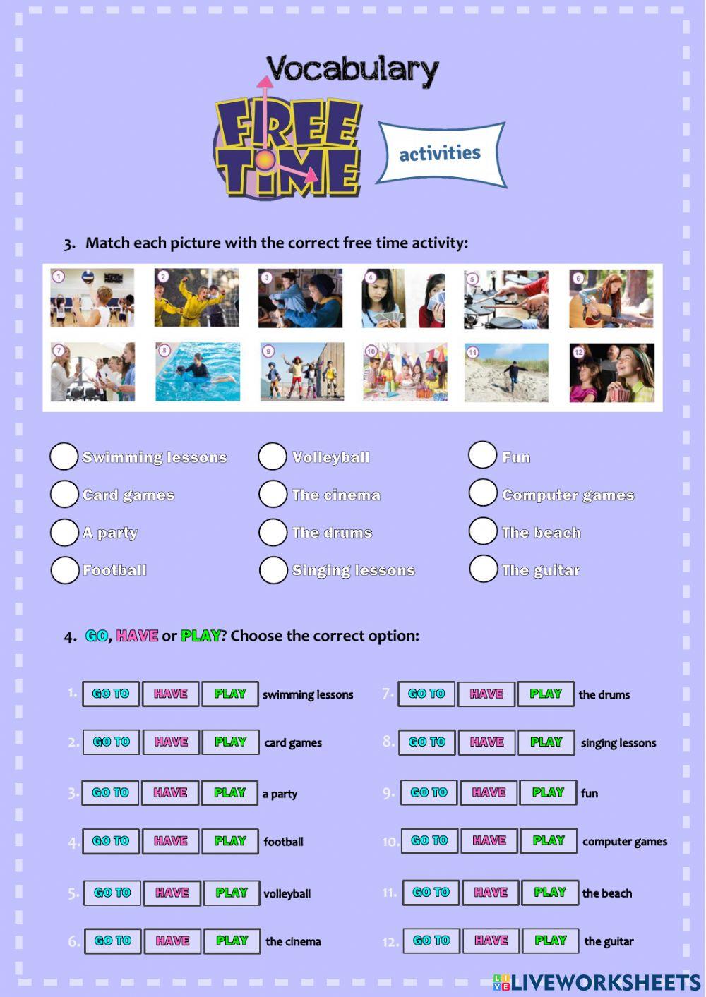 Vocabulary for Routines, Habits, Repeated Actions