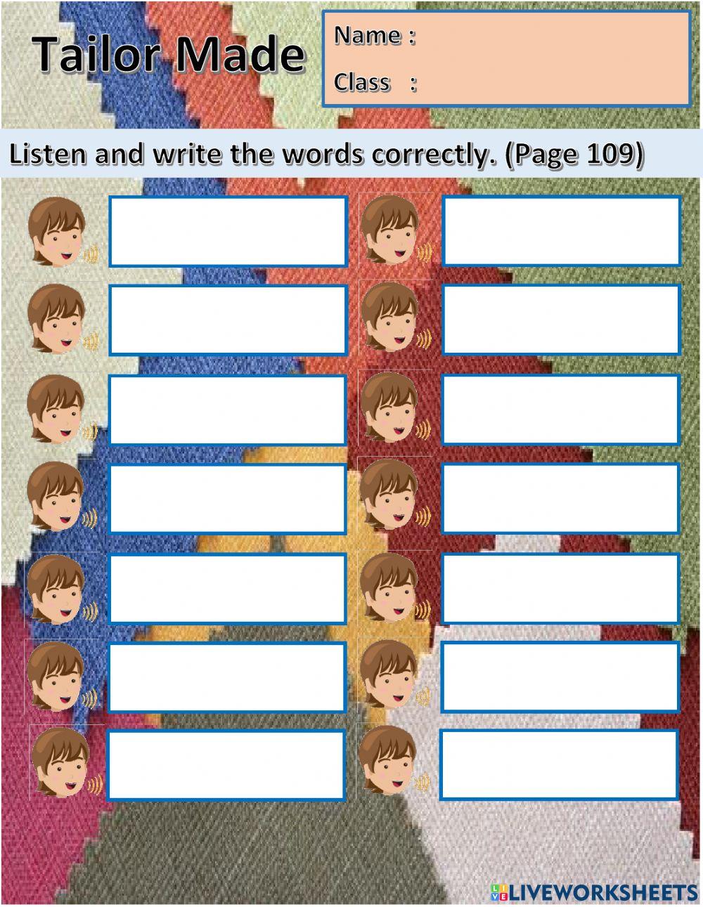 Year 6 Unit 11 Tailor Made
