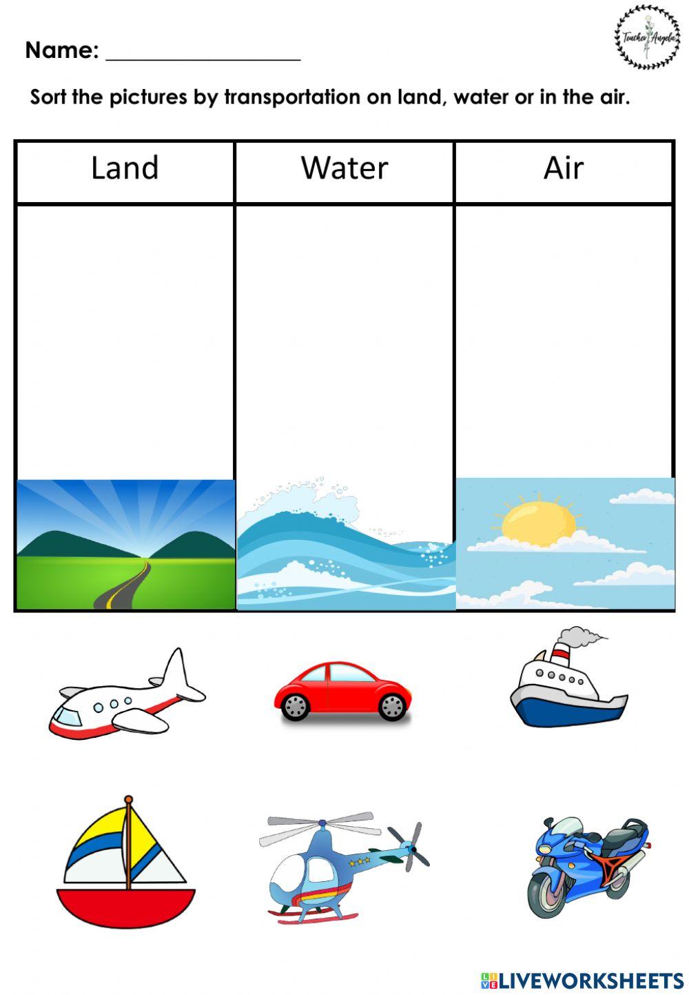 Transportation Drag and drop