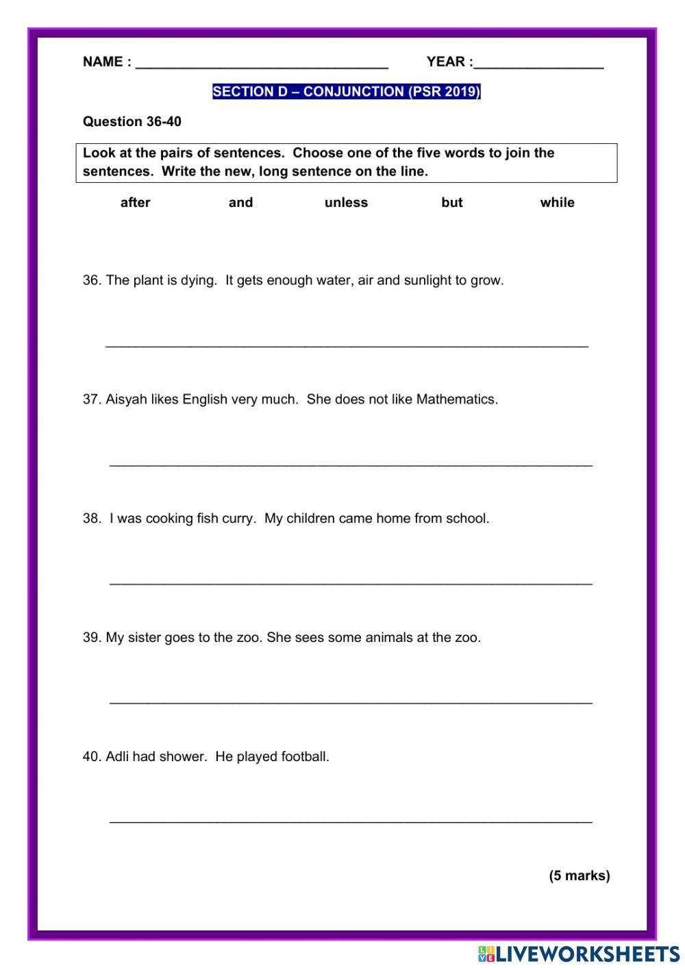 Conjunction (PSR 2019)