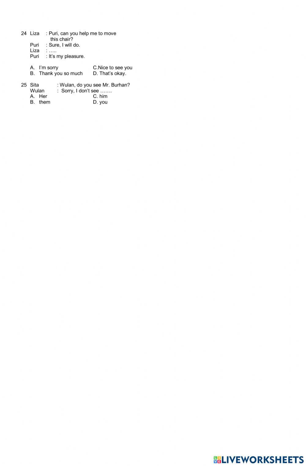 Greeting, Leave taking, Thanking and Apologizing