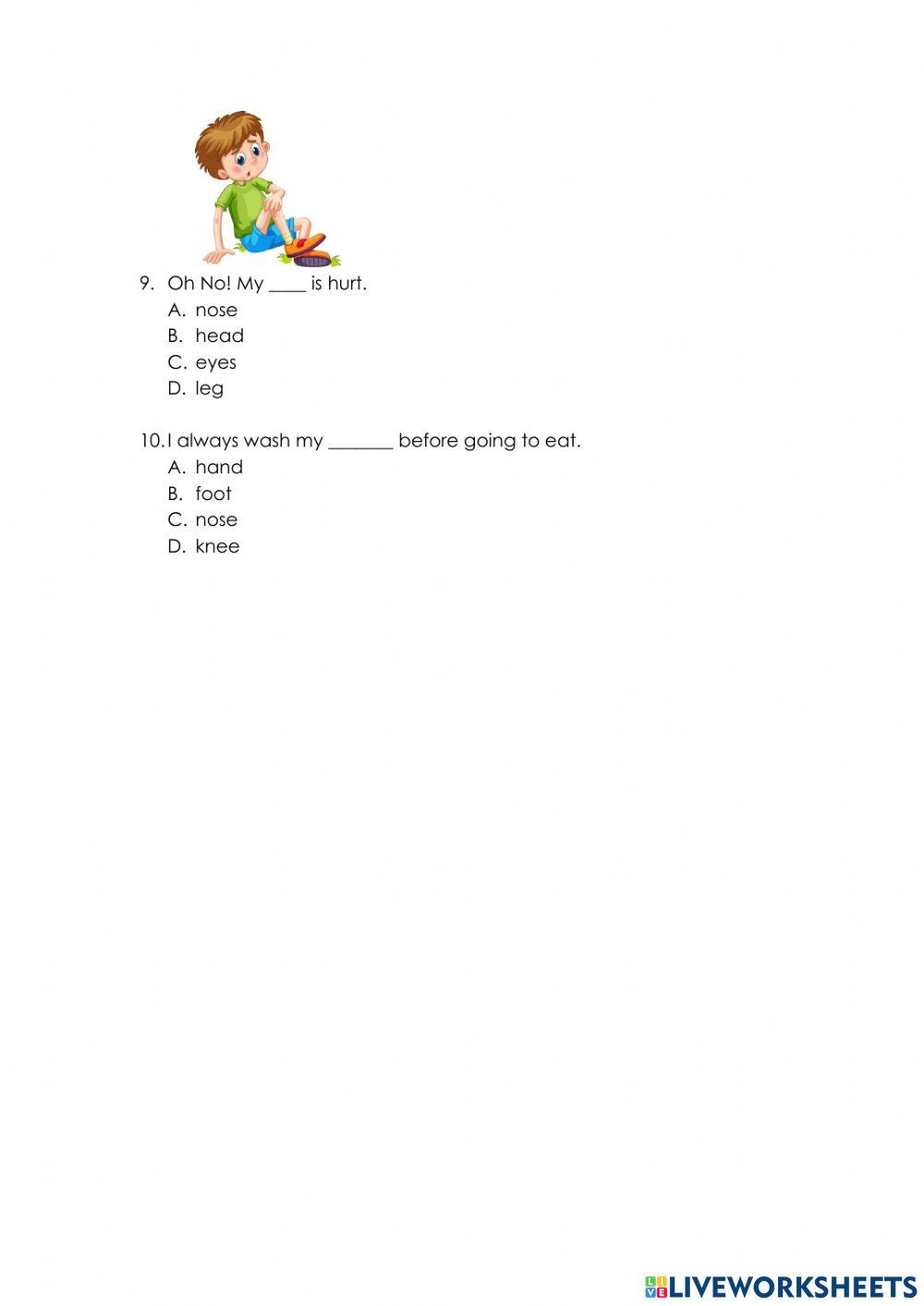 Bahasa inggeris tahun 2 a