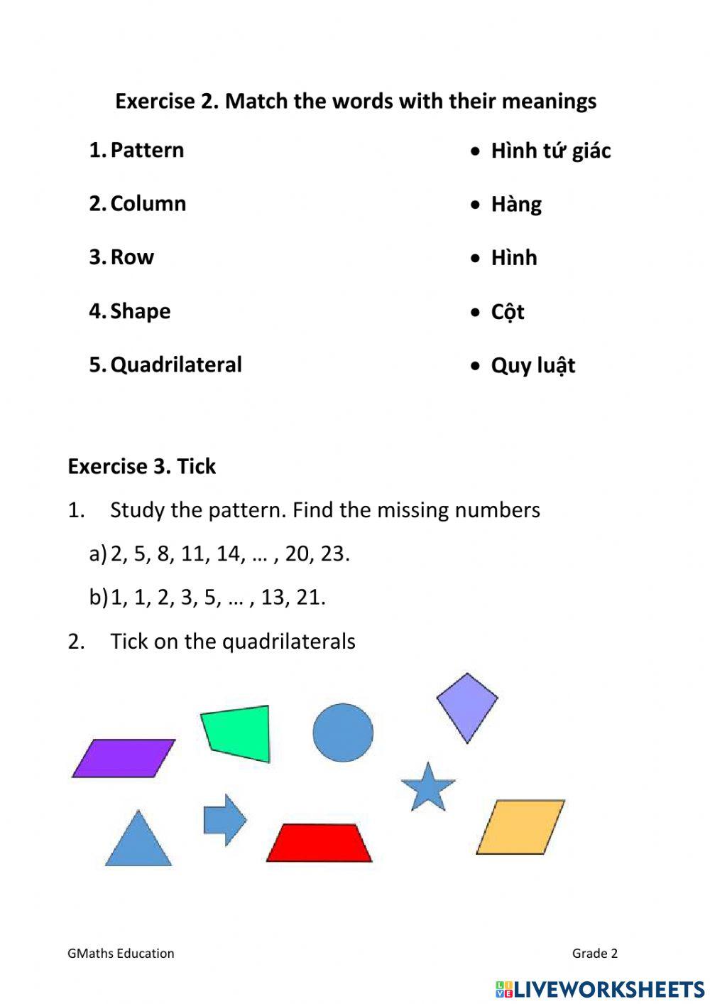 G2(TTA)-pattern, quadrilateral