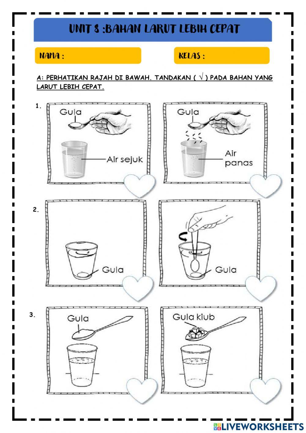 Sains t2 bahan larut lebih cepat