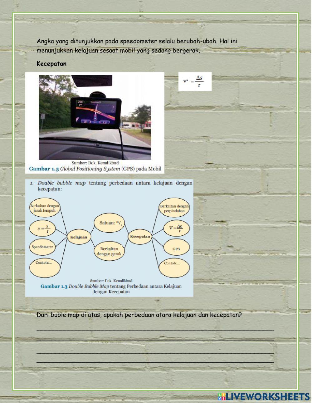 LKPD Kelajaun dan Kecepatan kelas 8