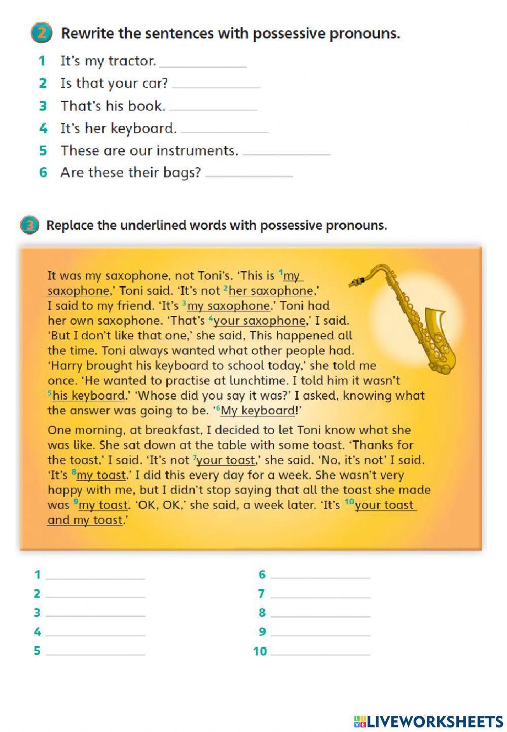 AS4 U7 Who-which-where + mine-yours