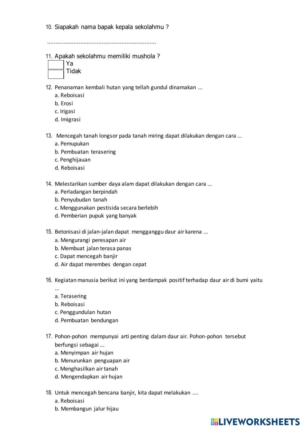 Akm survey lingkungan belajar