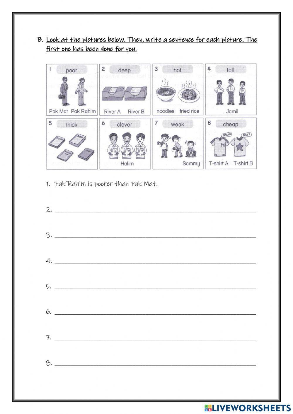 Comparison of adjectives