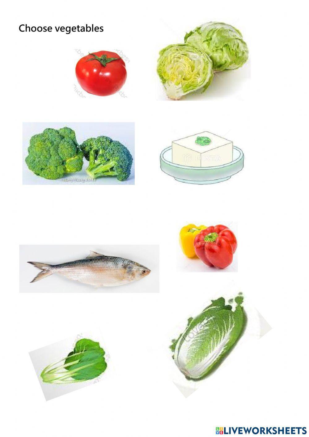 Choose vegetables