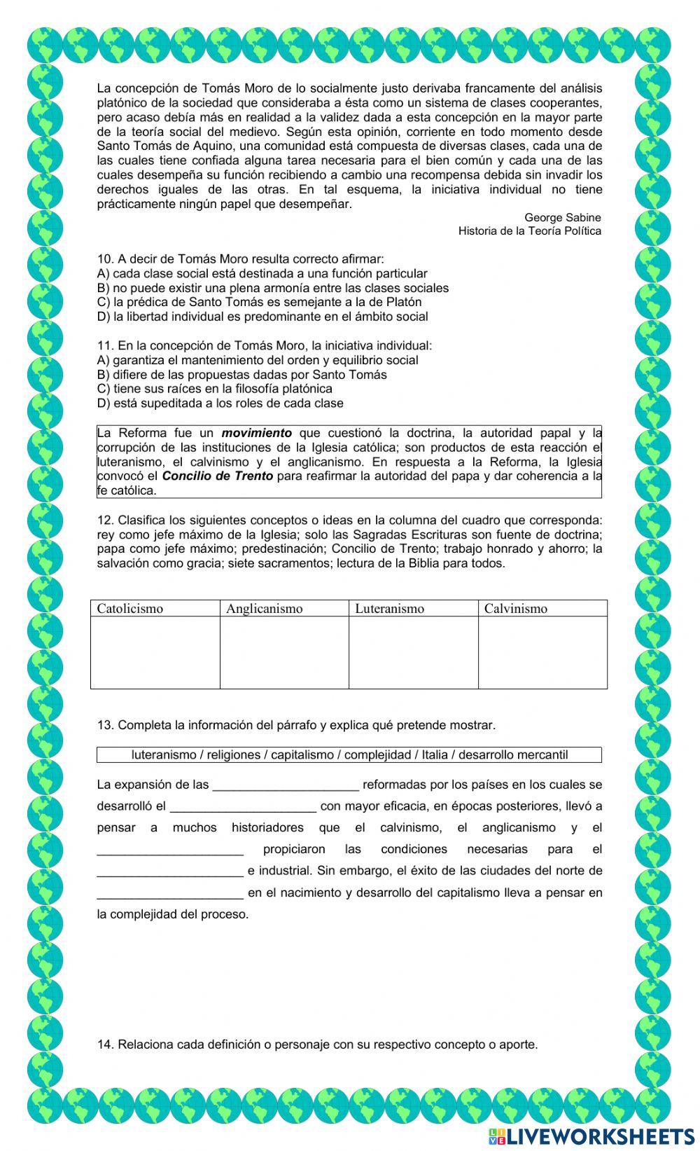 Evaluación Bimensual 3 Periodo Sociales