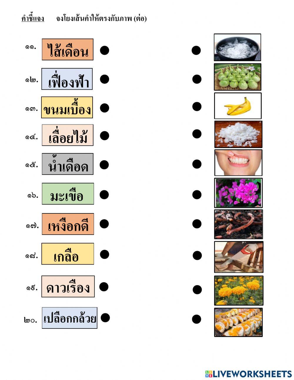 ใบงานที่ ๑๗ สระเอือ