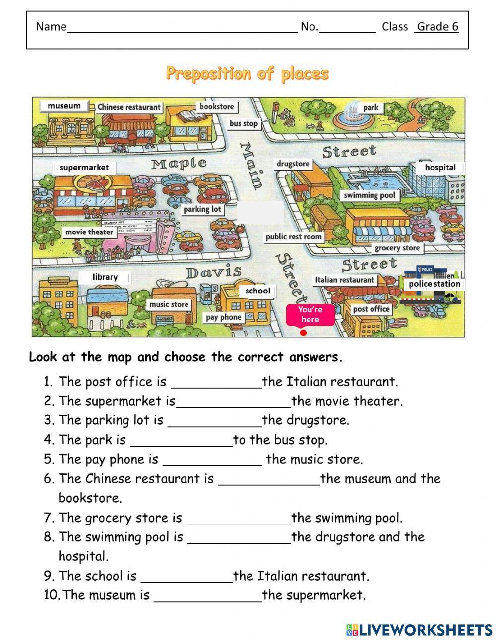 Preposition of Place