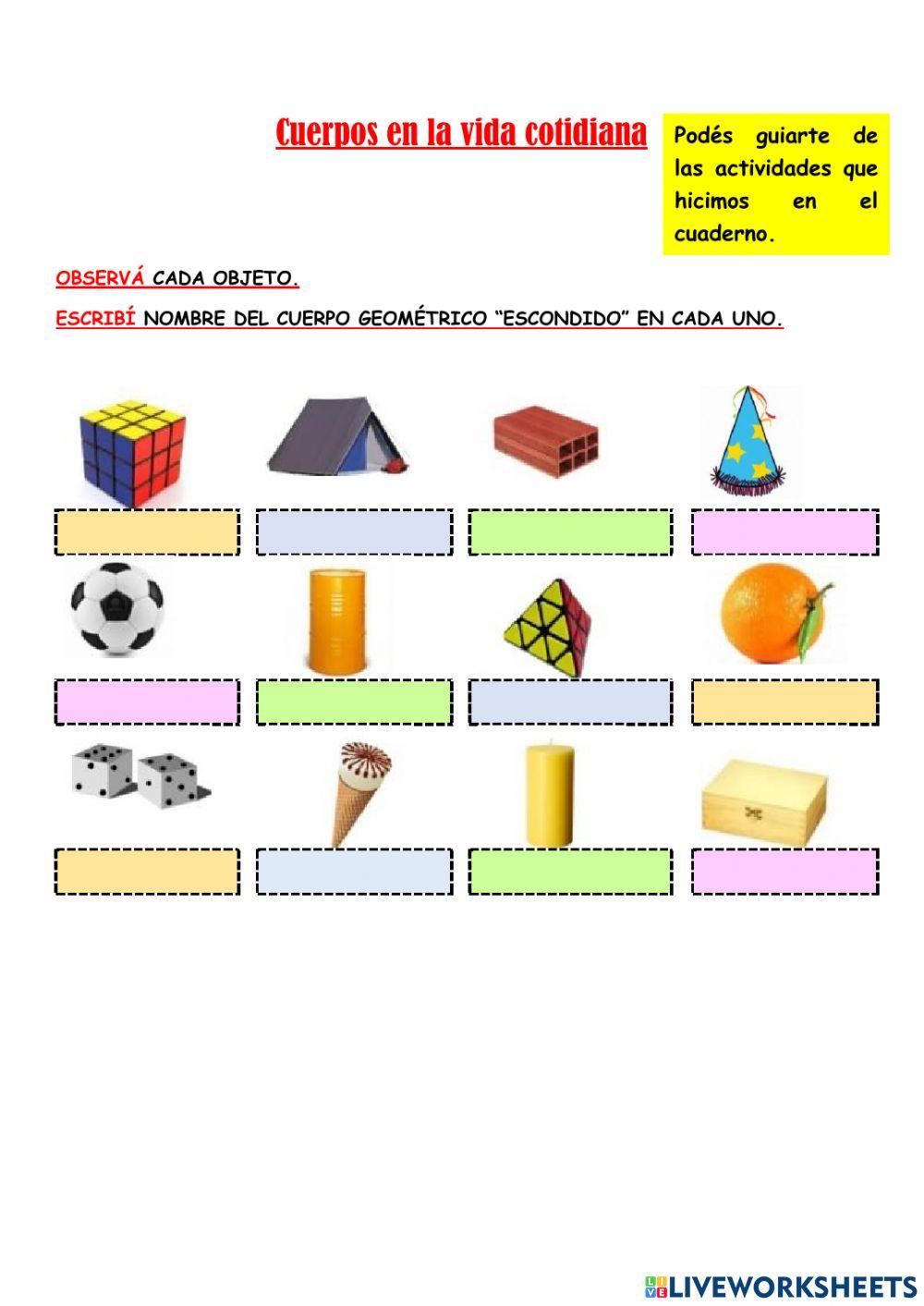 Los cuerpos geométricos