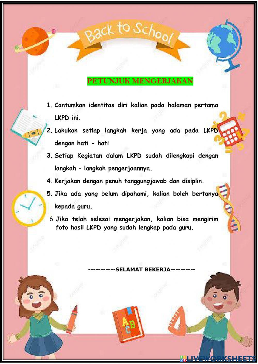 LKPD Kelas 3 Tema 2 ST 2 PB 2,PPL Siklus 1