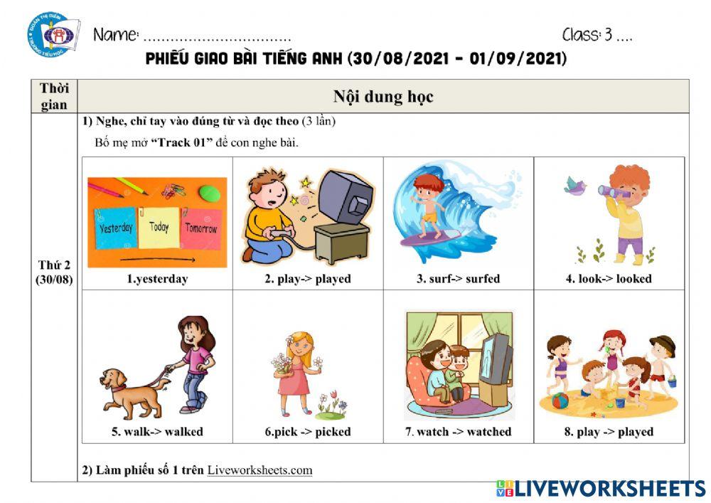 Phiếu giao bài Week 5