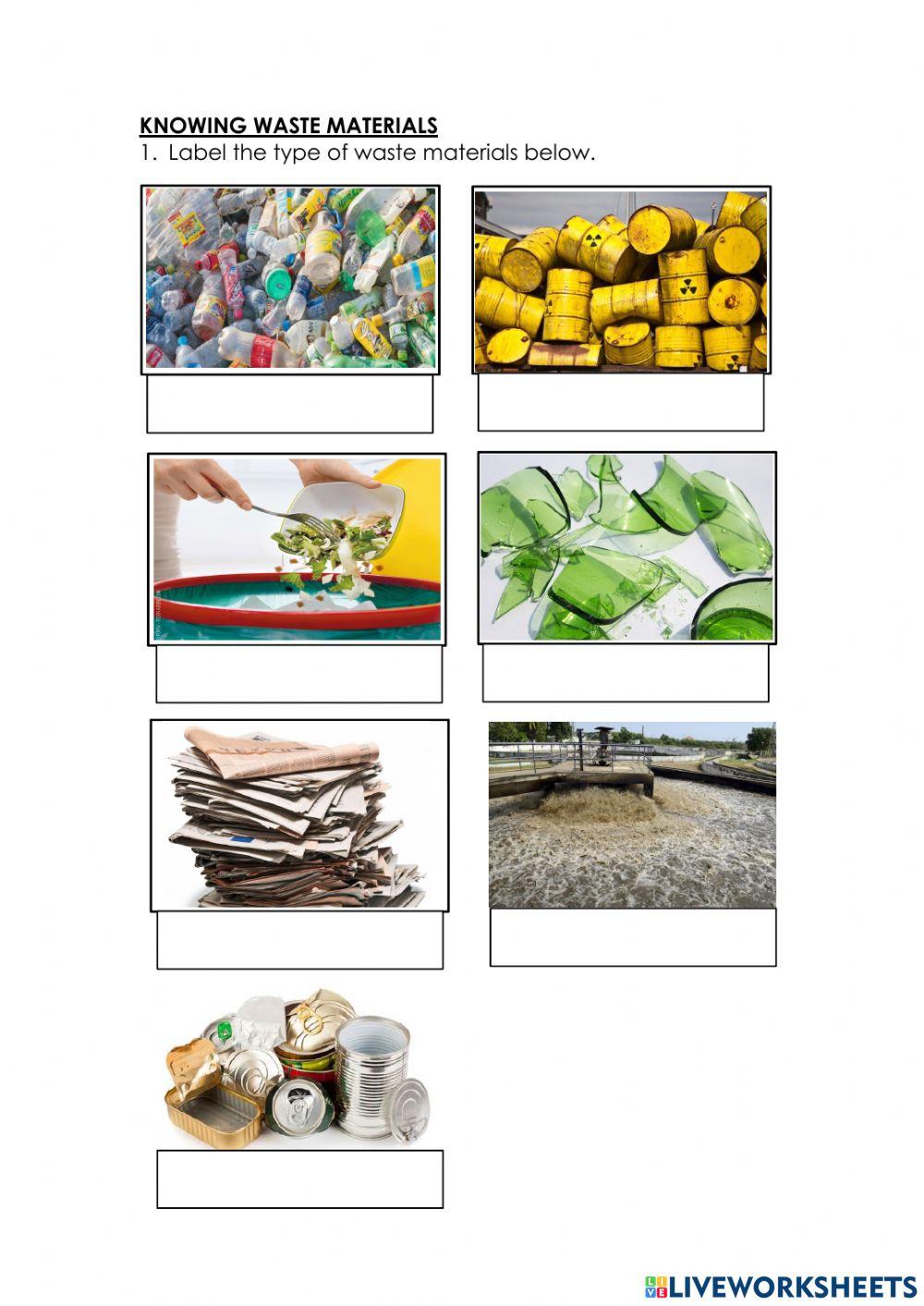 Knowing Waste Materials