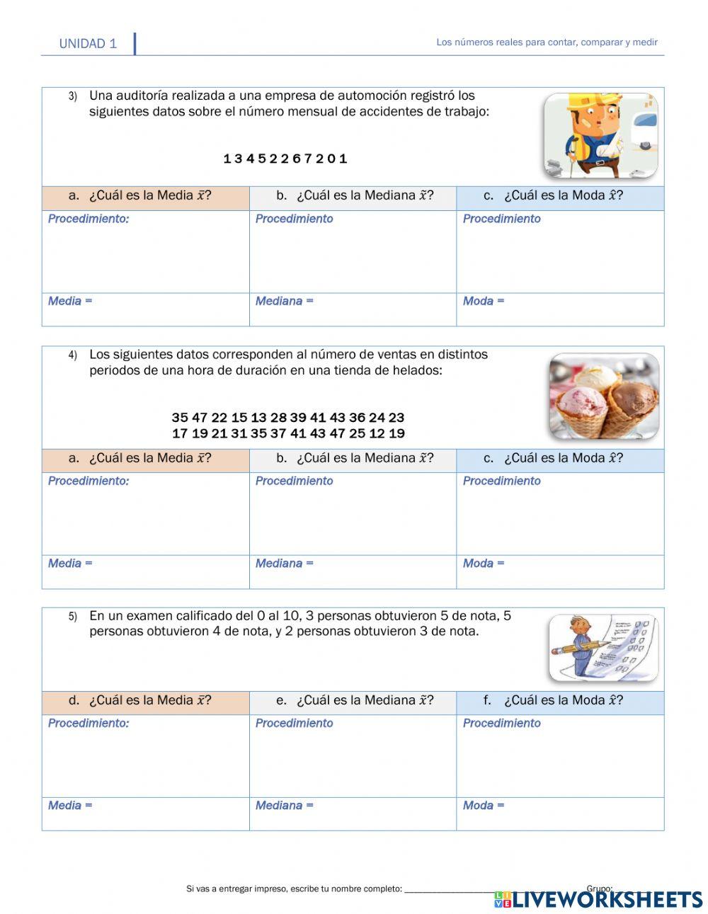 I.1.1. Media, mediana y moda de un conjunto de datos