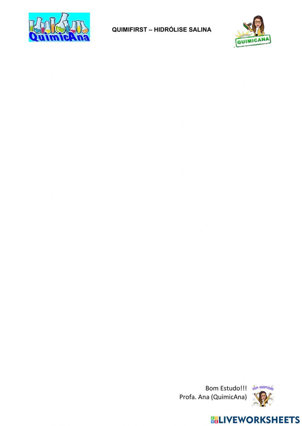 Quimifirst - Hidrólise Salina (Completo)