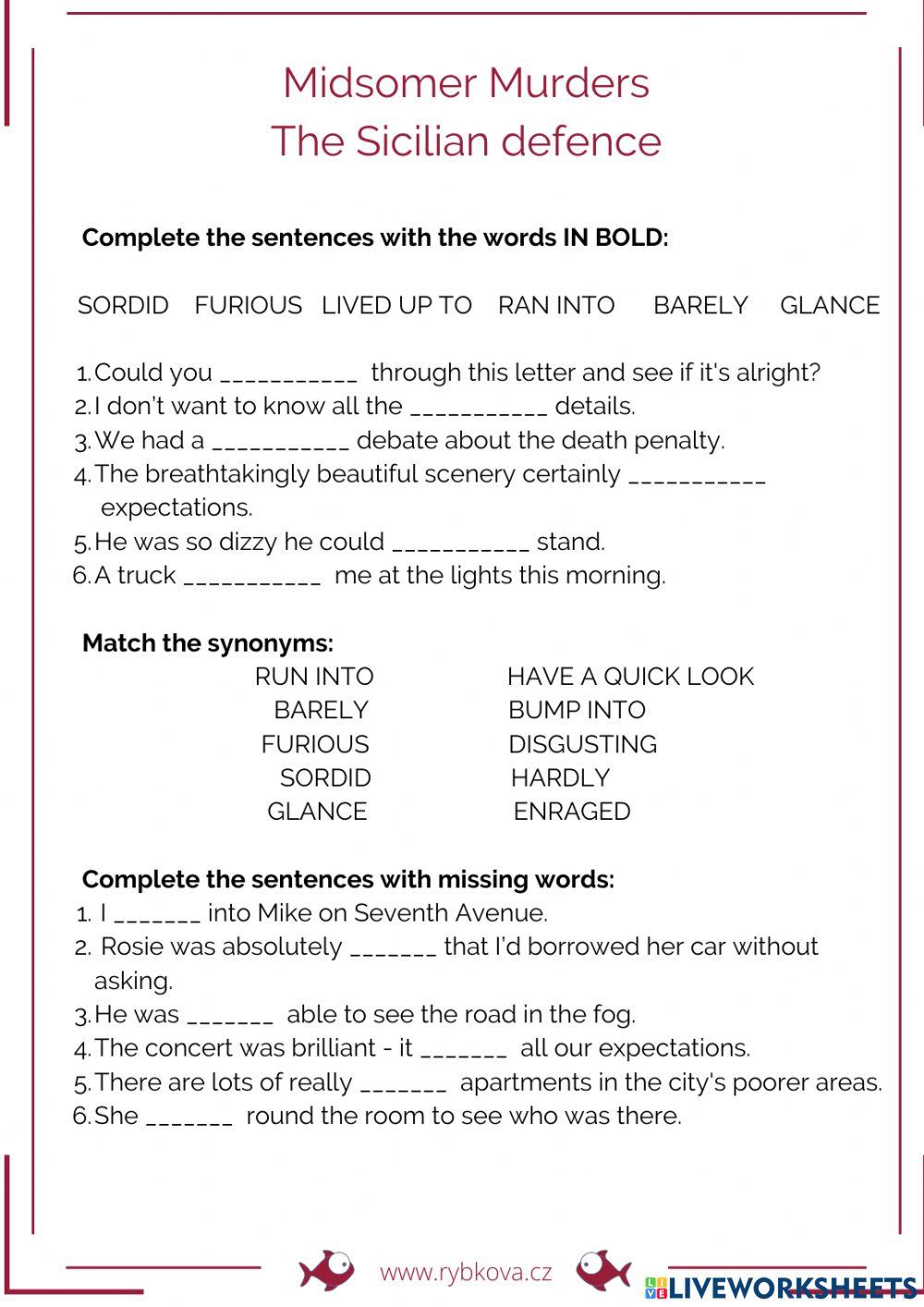 Midsomer - S15E5 The Sicilian defence test
