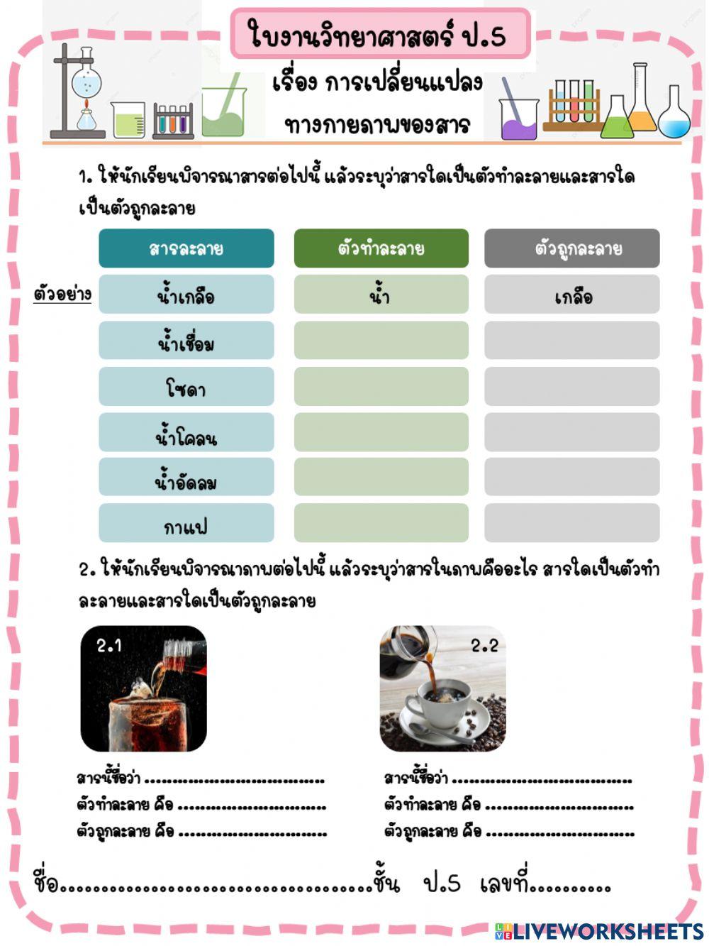 การเปลี่ยนแปลงทางการยภาพของสาร 3