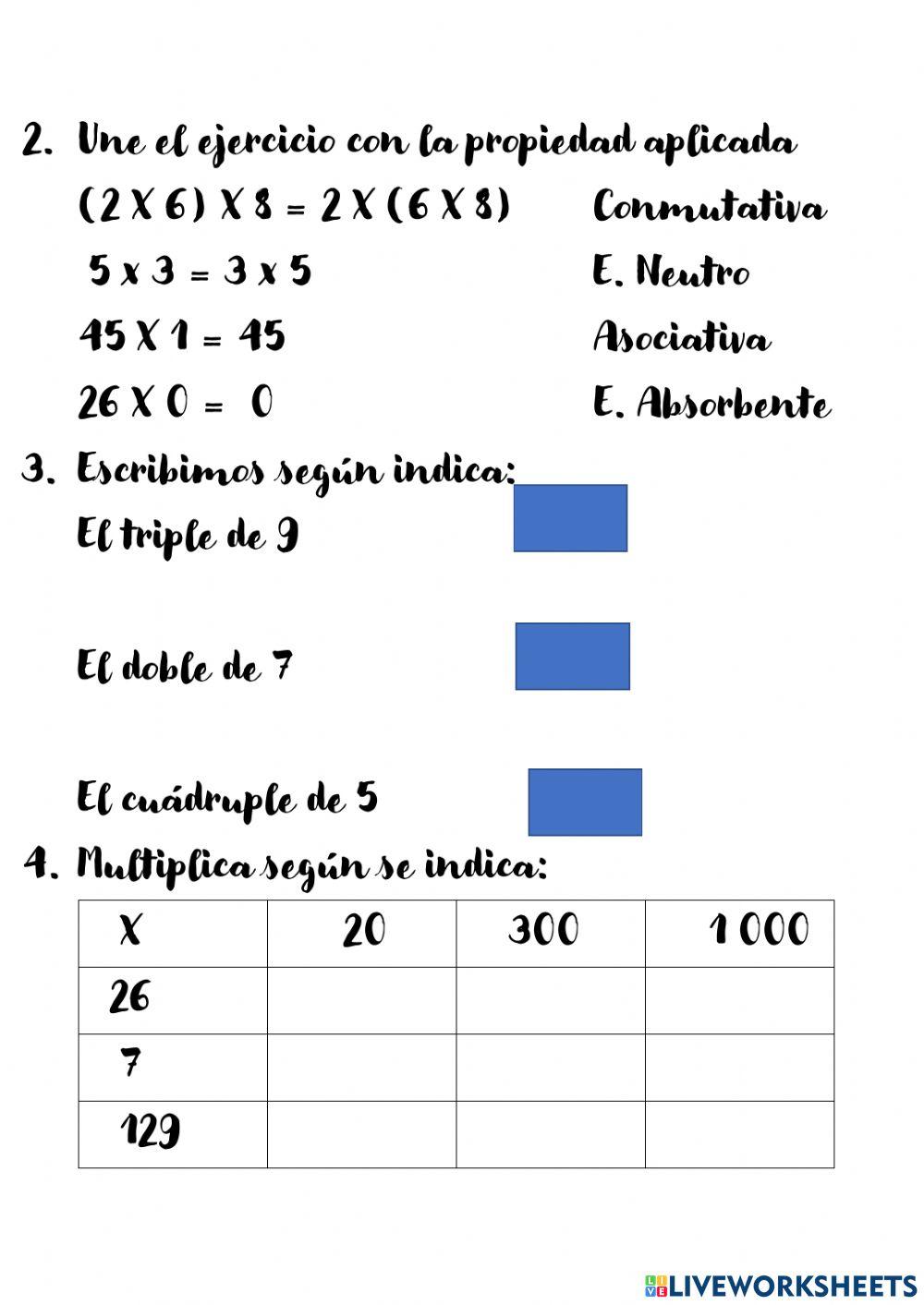 Prueba multiplicación
