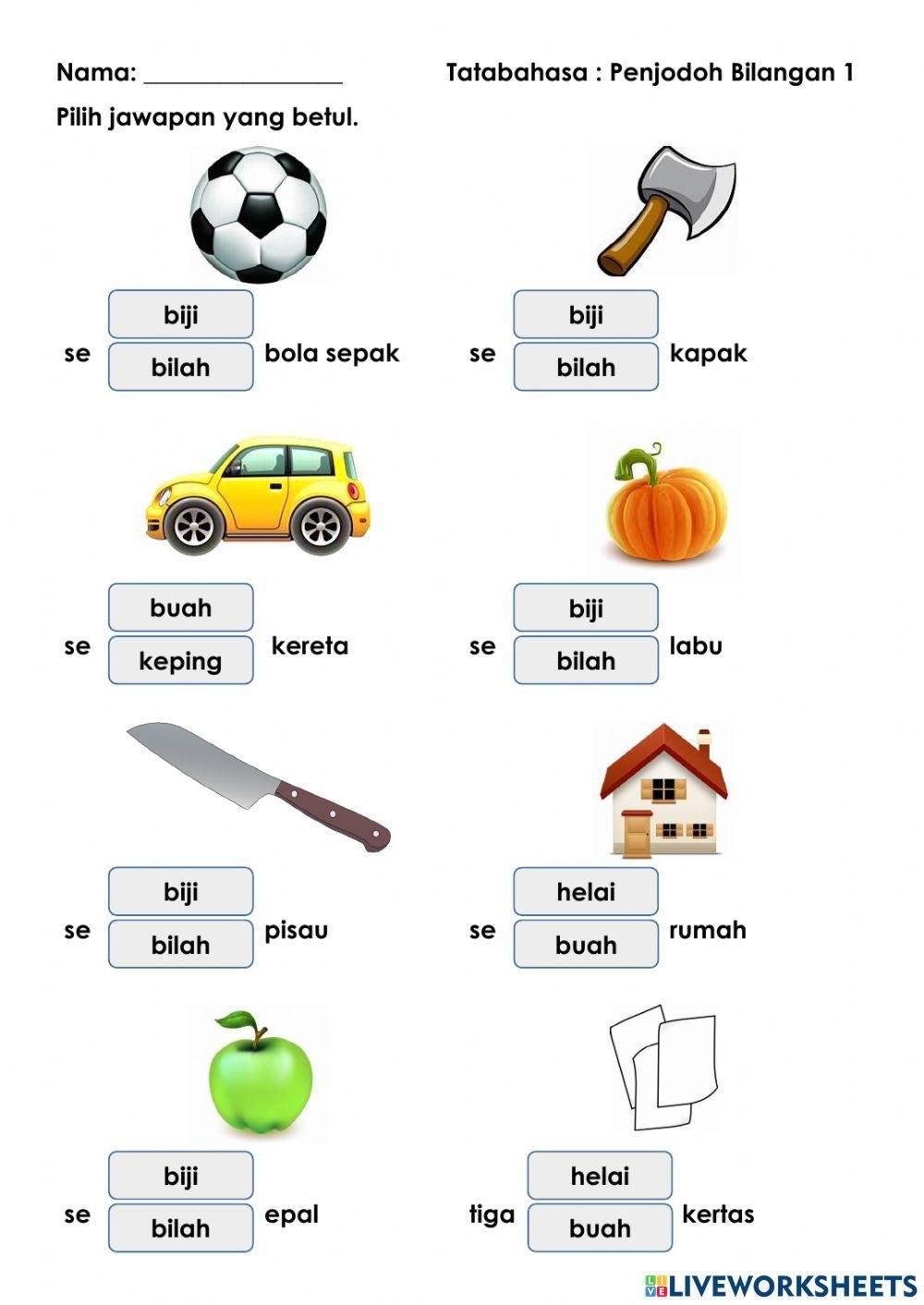 Tatabahasa: Penjodoh Bilangan 1