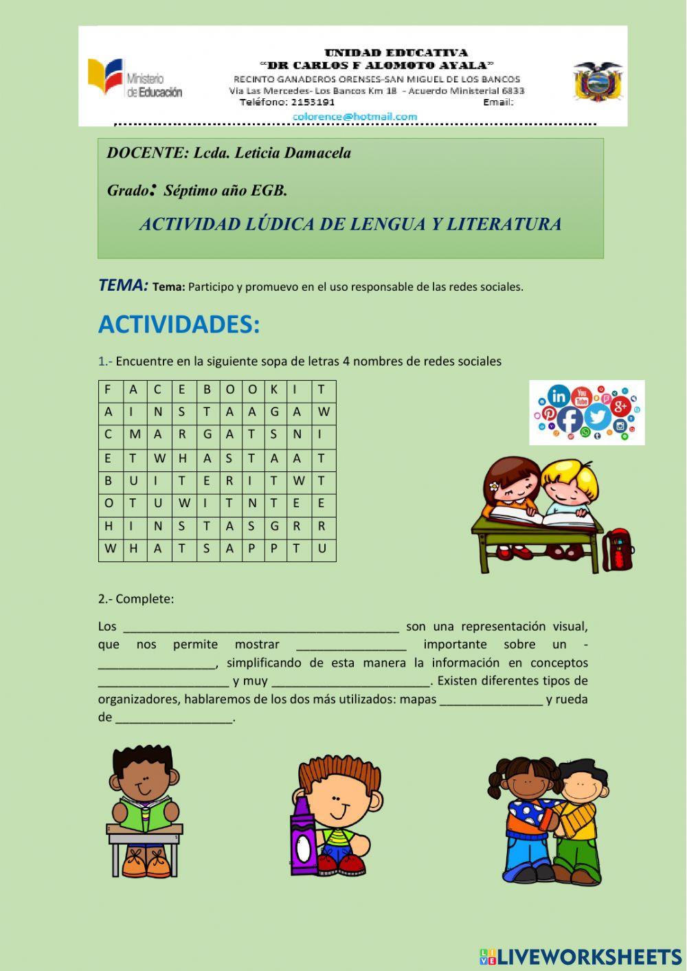 Organizadores gráficos y redes sociales