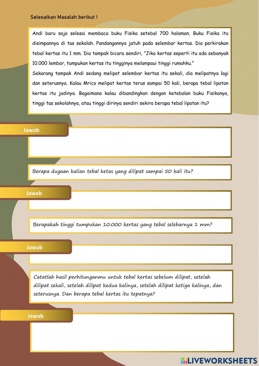 Lembar Aktivitas Siswa