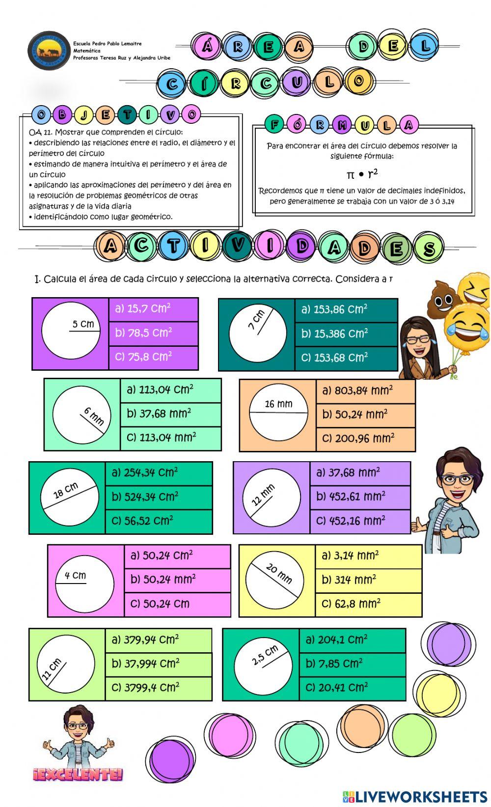 7mo-Área del círculo