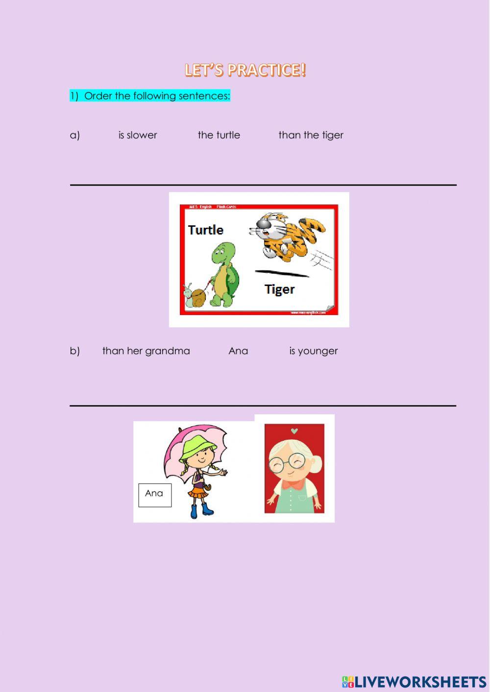 Comparative and Superlatives