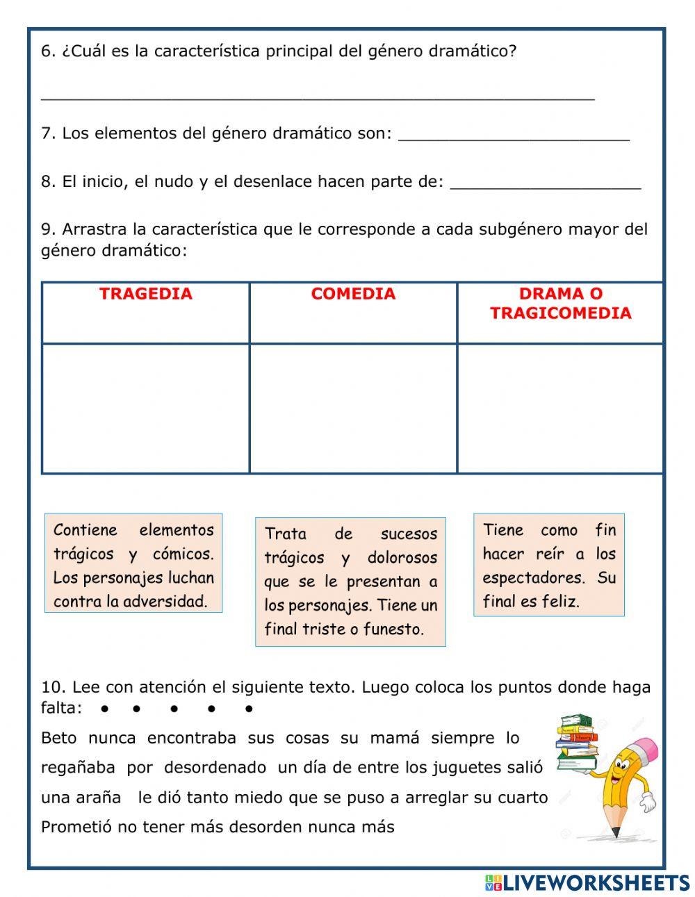 Evaluación Español