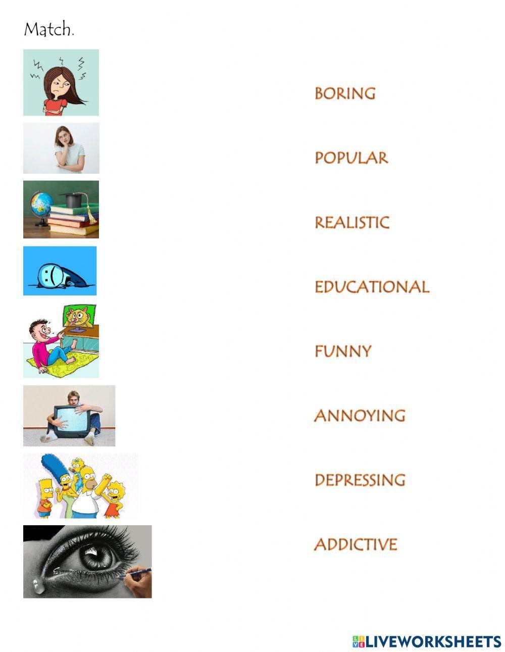 Tv adjectives