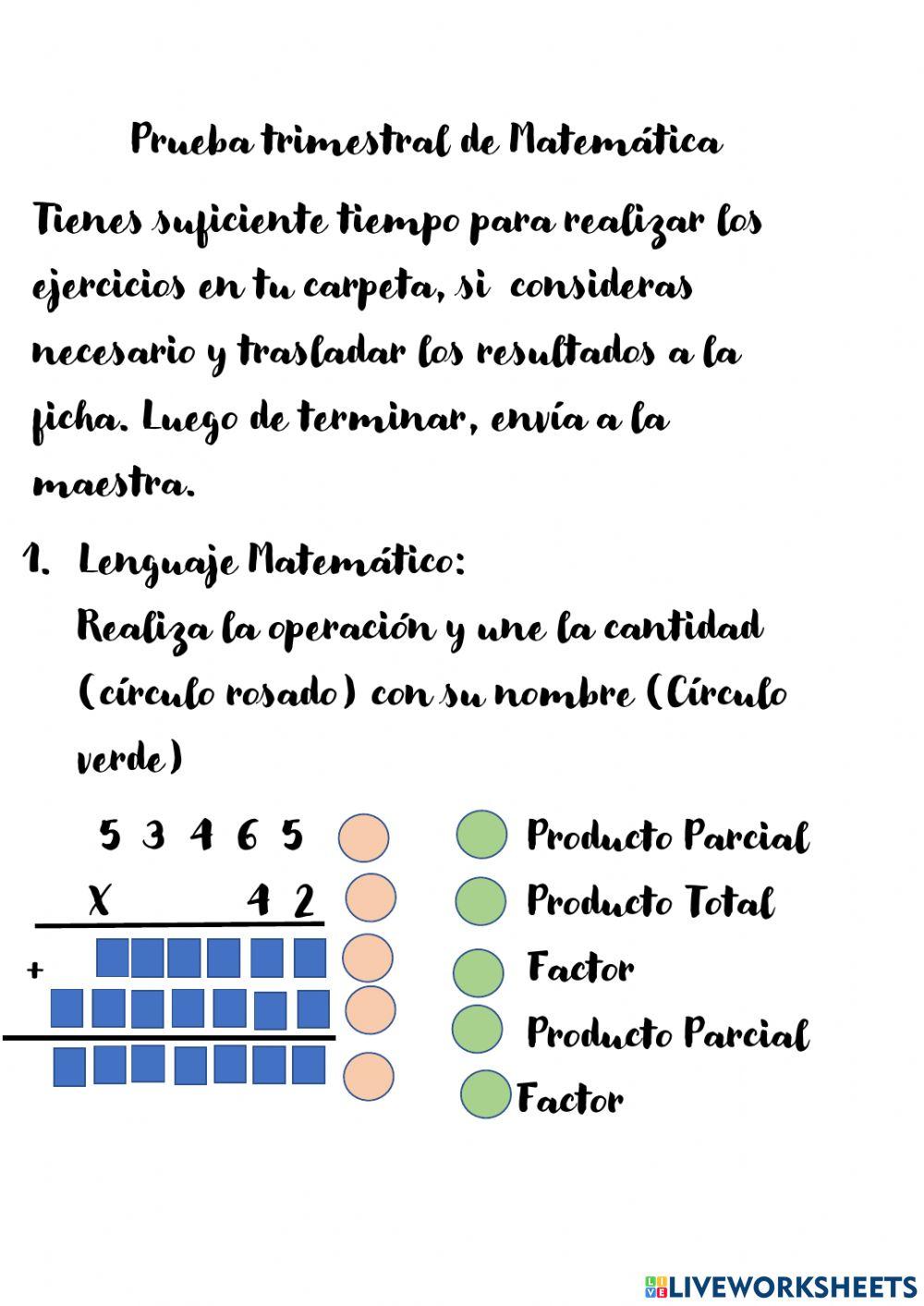 Prueba multiplicación