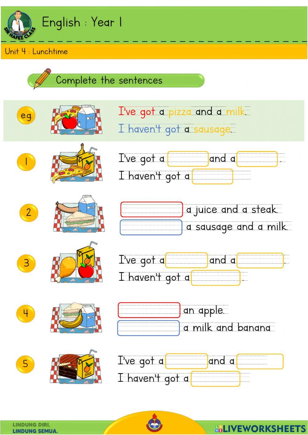 English Y1 - Lunchtime 04