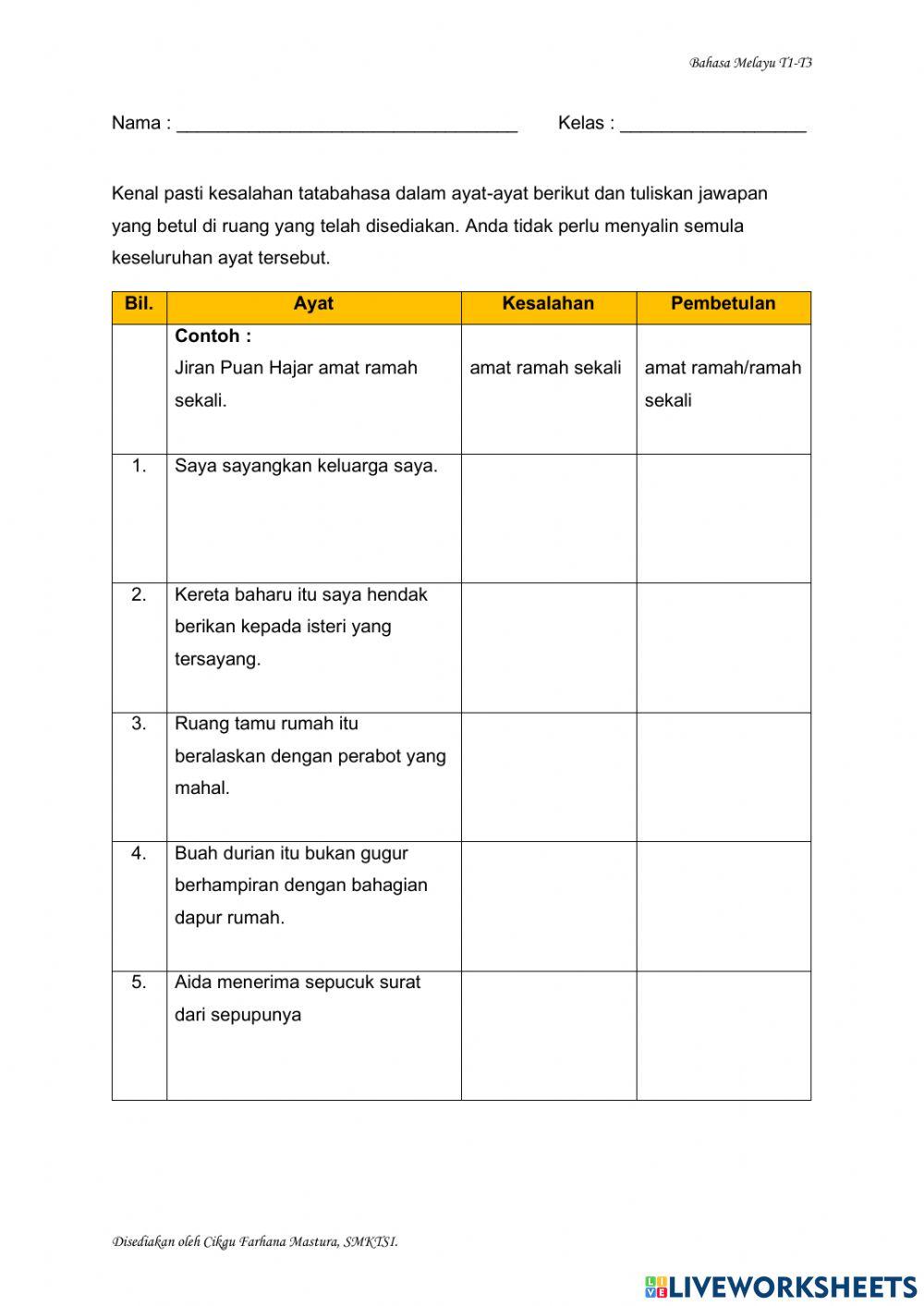 Kesalahan frasa nama