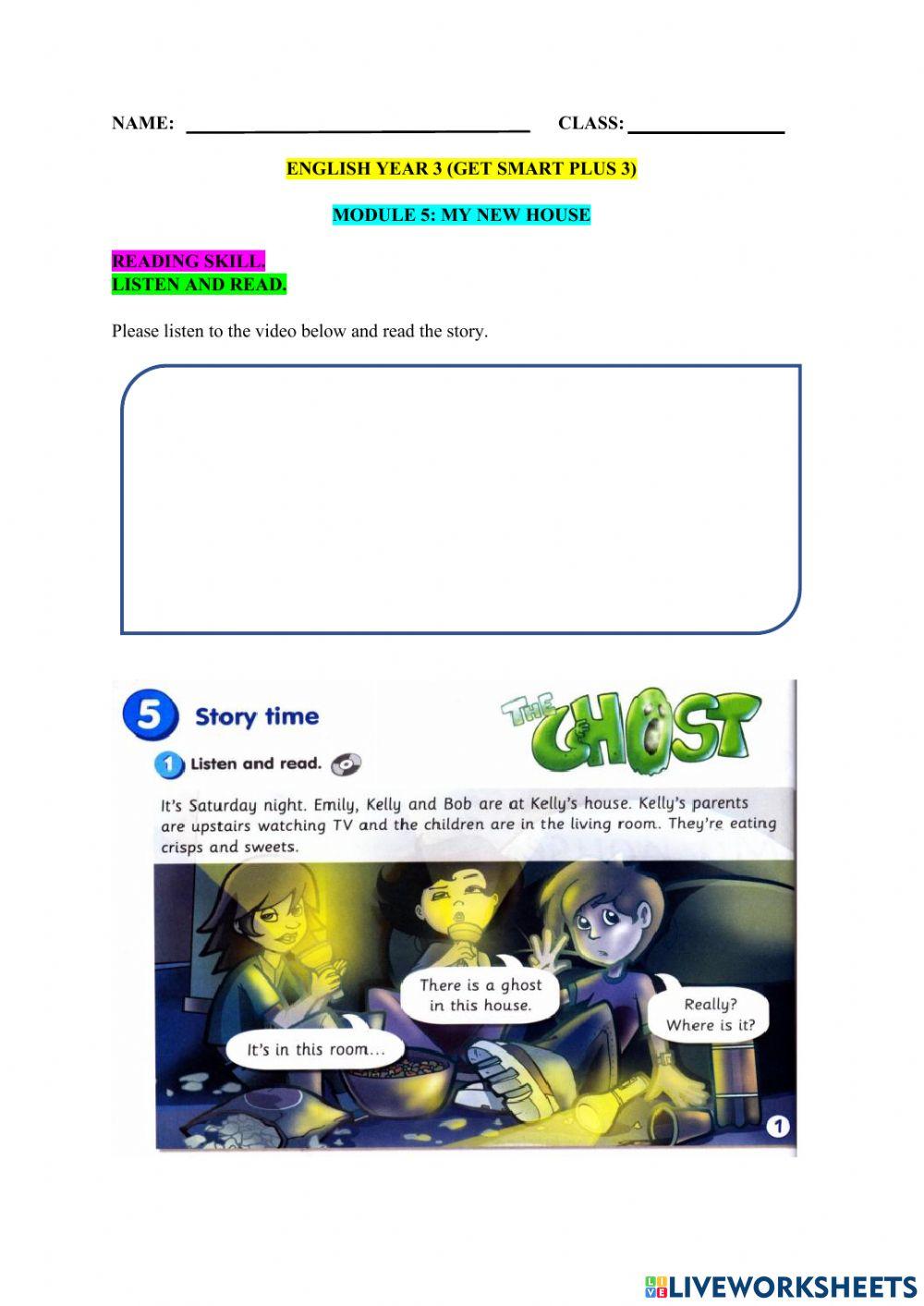 Get smart plus 3 module 5 the ghost