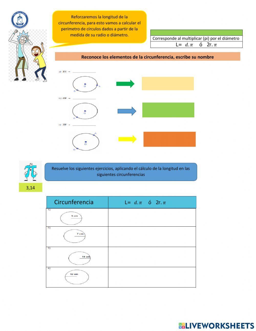 Longitud de la circunferencia