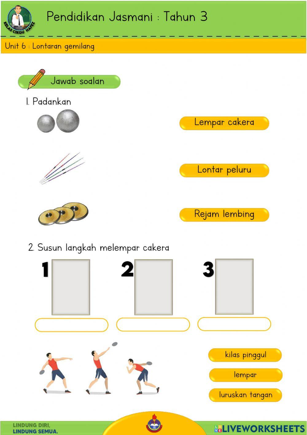PJPK Tahun 3 - Lontaran gemilang & Snek Pilihan Tepat
