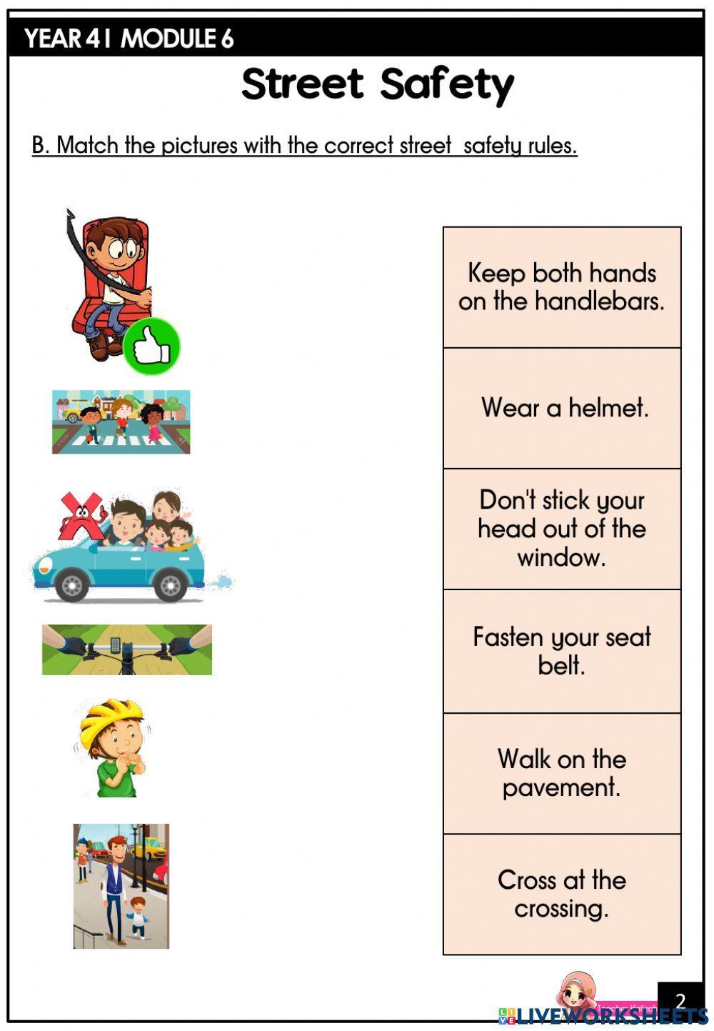 Year 4 module 6 - street safety lsitening