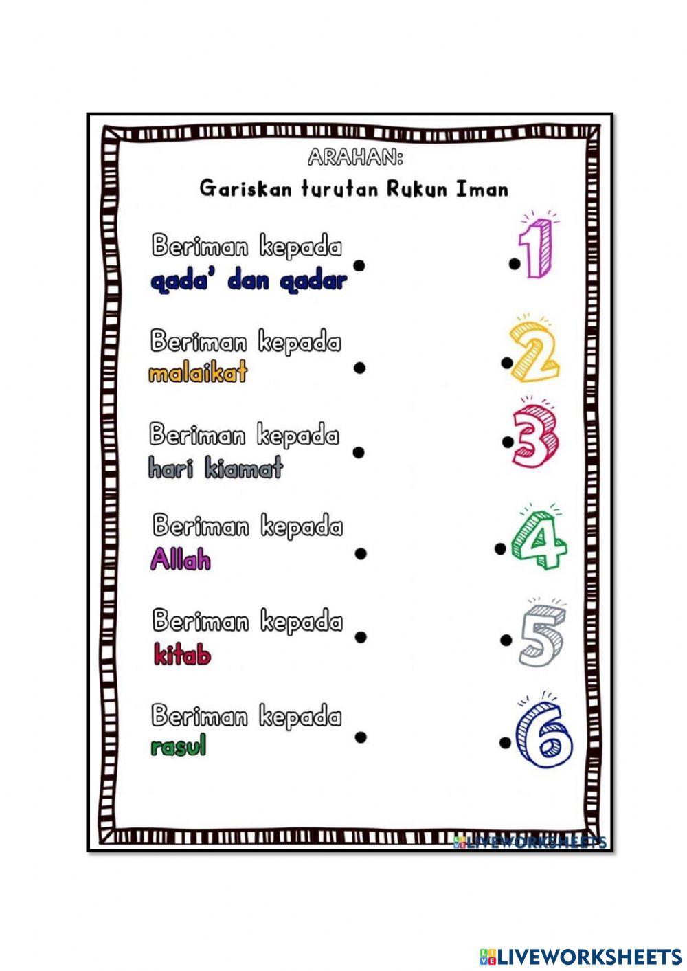 Rukun Iman Rukun Iman