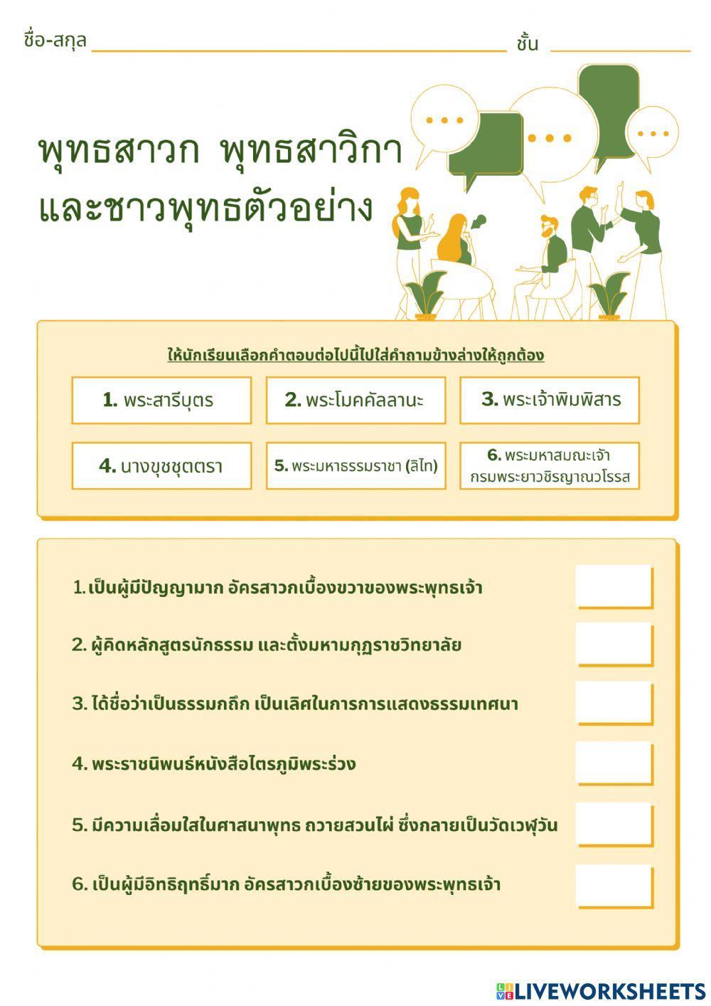 พุทธสาวก ม.2