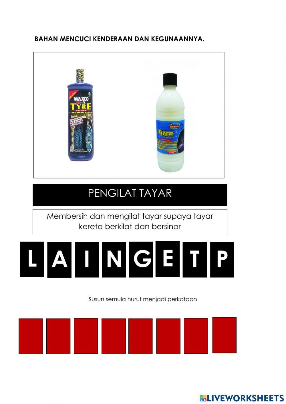 Bahan mencuci kereta