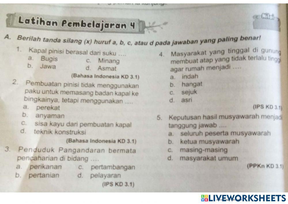 Tema 1 subtema 3 pb 3,4,5 kelas 5