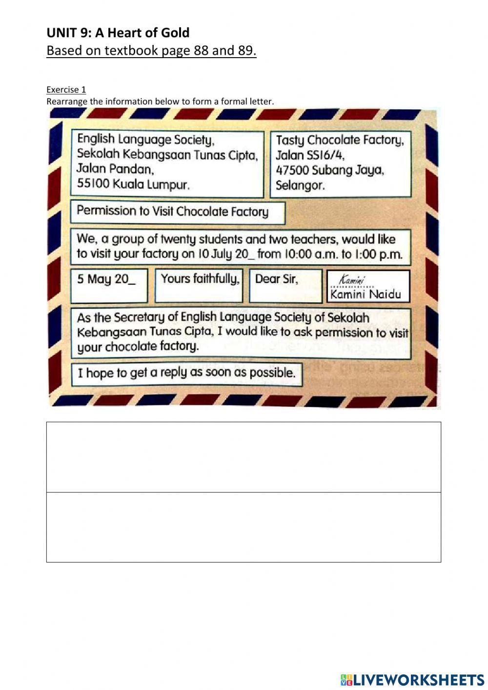 UNIT 9: A Heart of Gold