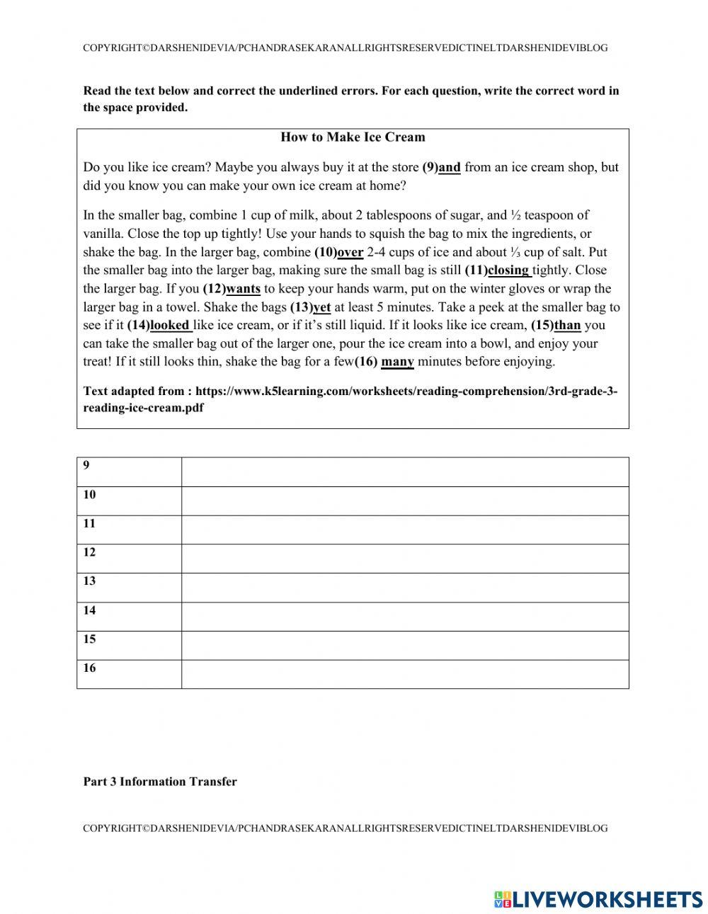 Pt3 reading paper complete set