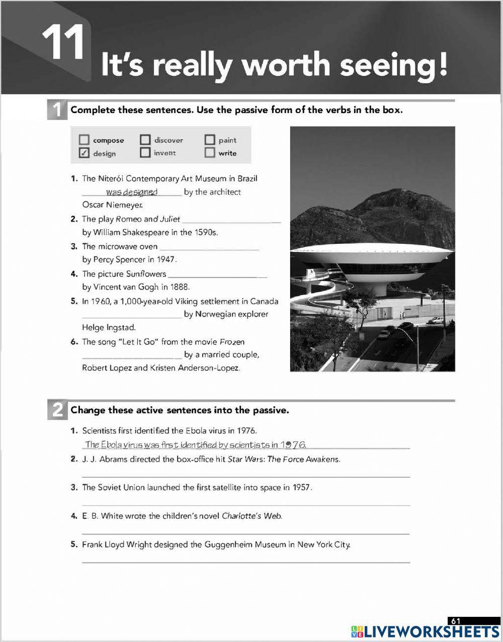 Passive voice with by (simple past)