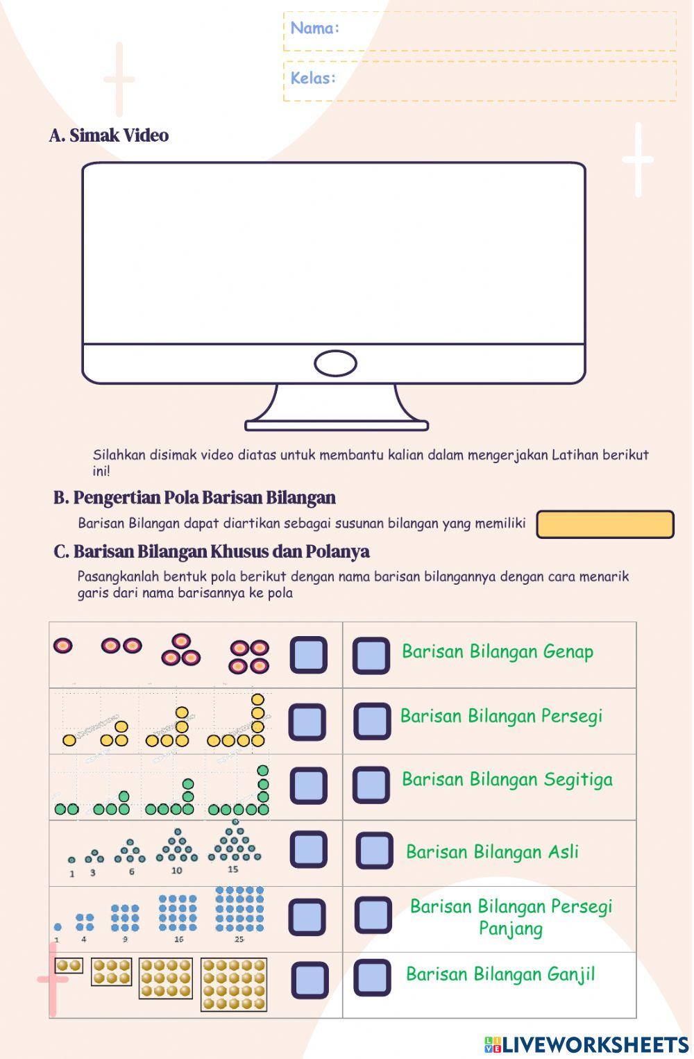 Lkpd pola barisan konfigurasi objek (smpk kesuma)