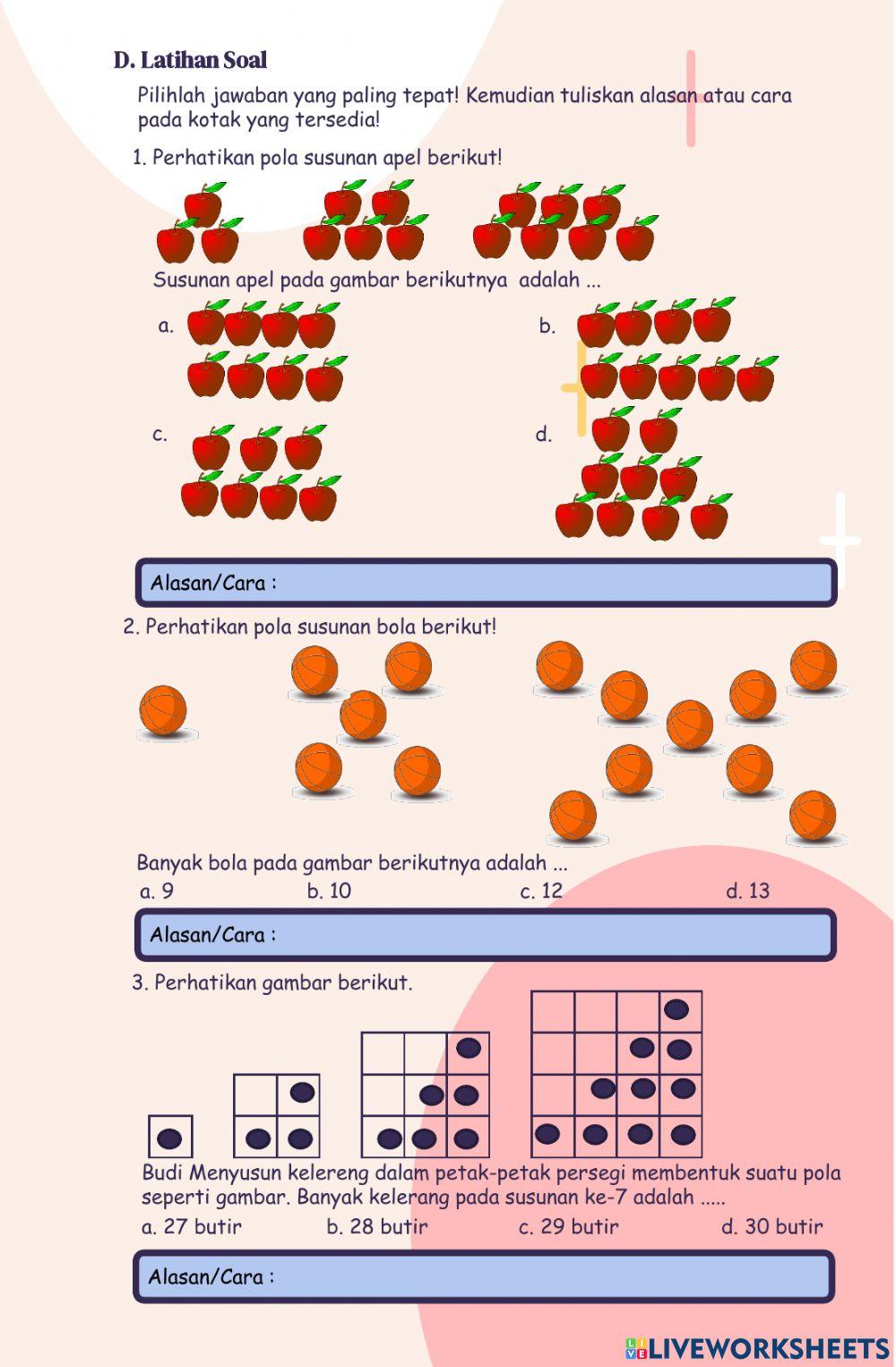 Lkpd pola barisan konfigurasi objek (smpk kesuma)